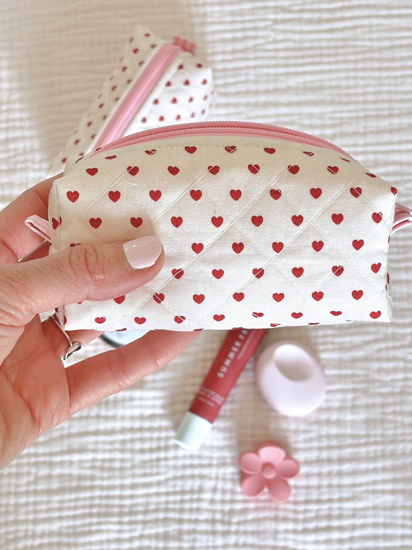 Mini Heart Makeup Bag The Love Collection